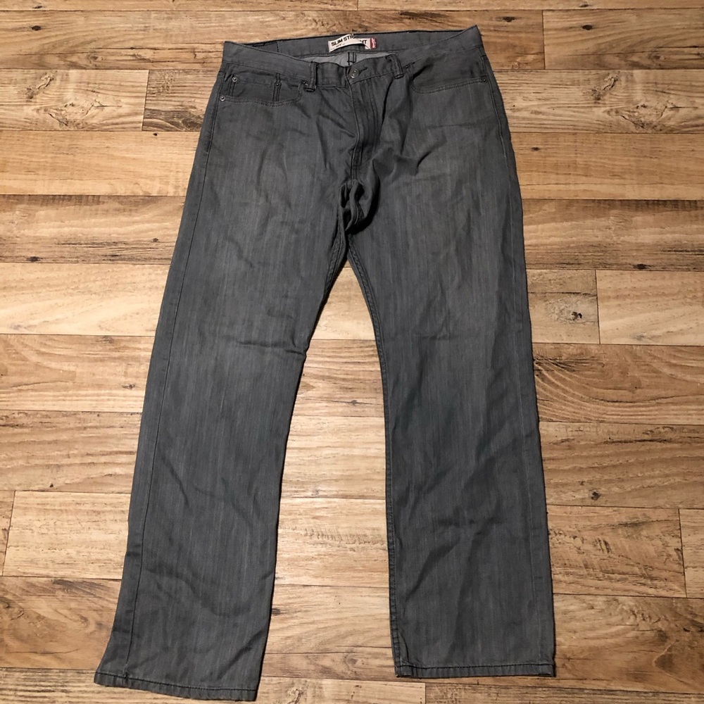 Slim straight 514 grey Levis size 38/32